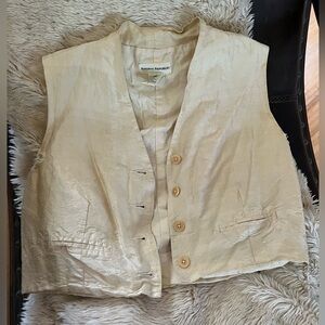 Vintage cropped banana republic vest